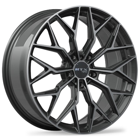 Alloy Wheel, RS02 20x8.5 5x114.3 ET38 CB67.1 Gloss Black Machined